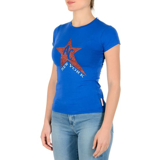 Andrew Charles By Andy Hilfiger Womens T-Shirt TS501 03 1002 Tarana Blue