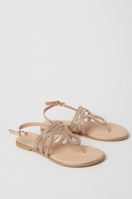 Wide Fit Frida Embellished Sandals