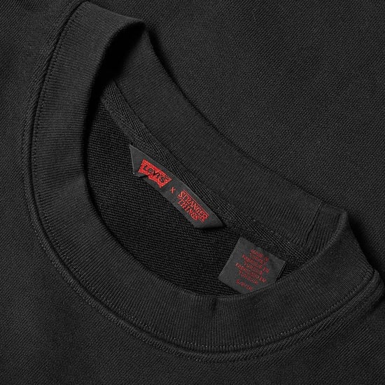 Levi’s® x Stranger Things Black 'Stranger Things' Oversized Sweatshirt - Image 3