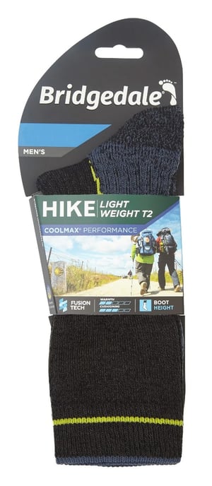Bridgedale - Calcetines ligeros para hombre - Negro / Lima - Image 2