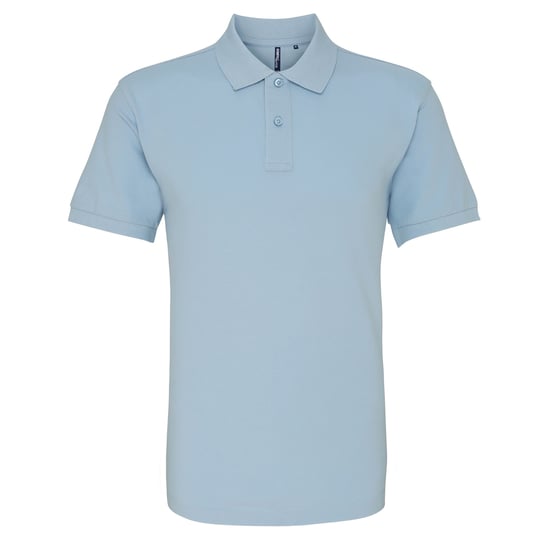 Asquith & Fox Mens Plain Short Sleeve Polo Shirt (Sky) - Image 1