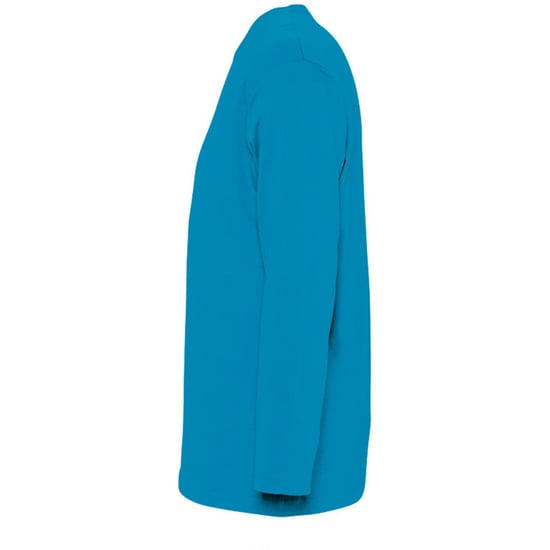 SOLS Mens Monarch Long Sleeve T-Shirt (Aqua) - Image 3