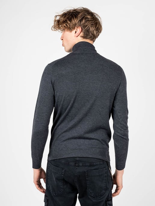 Xagon Man Suéter Basic del hombre Gris - Image 4