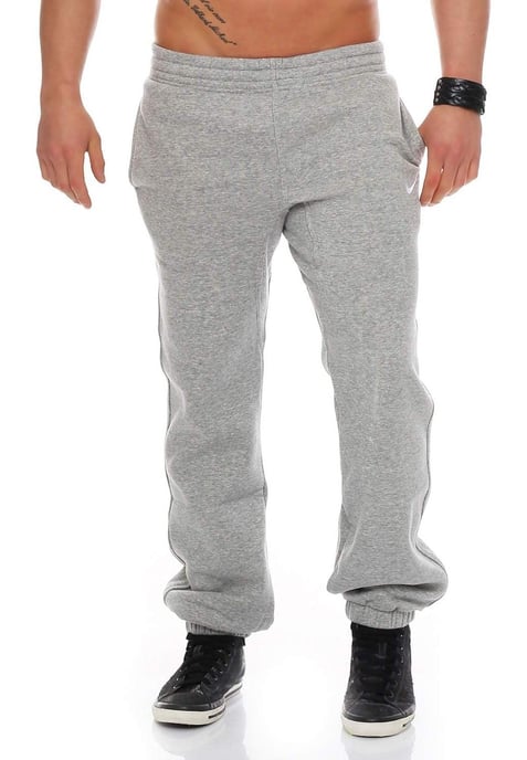 Joggers con puños en gris Club Swoosh de NIKE para hombre - Image 1