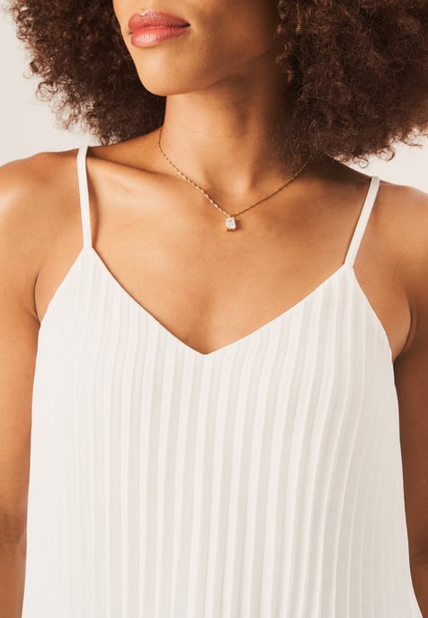 Top camisera plisada con tirantes - Image 2