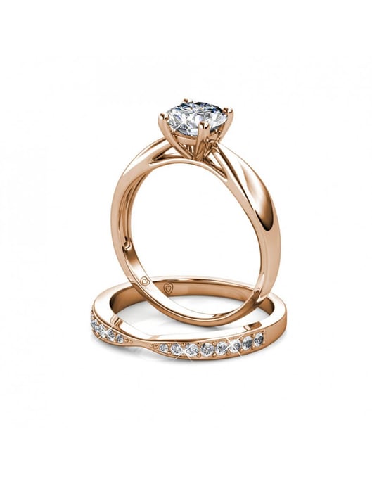 Anillo Prestige - Oro rosa y cristal - Image 5