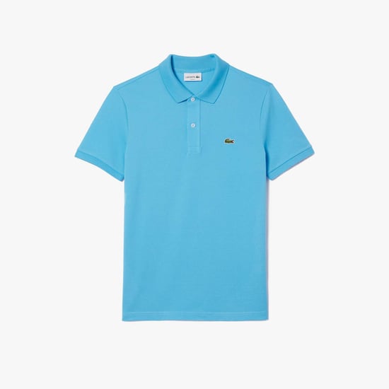 Men's Lacoste Slim-Fit Piqué Polo Shirt in Blue
