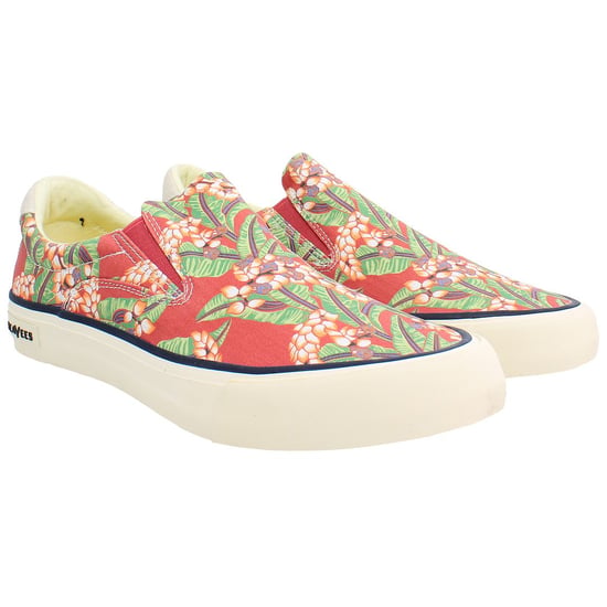 Seavees Hawthorne Beachcomber Zapatos de Lona para Hombre Rojos - Image 2