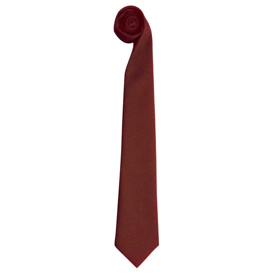 Premier Tie - Men Plain Work Tie (Pack of 2) (Burgundy) - Image 1