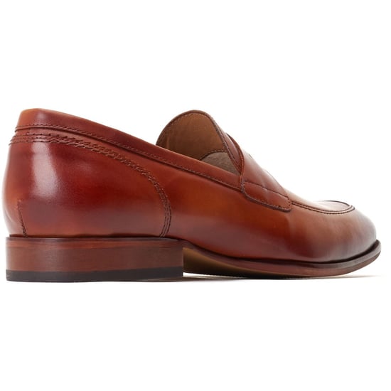 Base London Bruno Leather Men's Burnt Tan Loafers - Image 2
