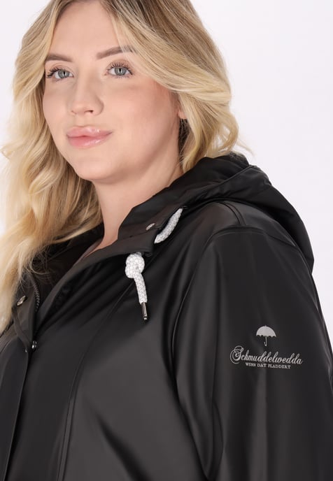 Schmuddelwedda raincoat women black - Image 5