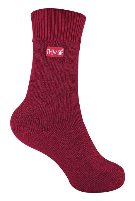 Calcetines térmicos de invierno para niños | THMO | Calcetines de forro polar para niños y niñas - Fucsia - Image 1