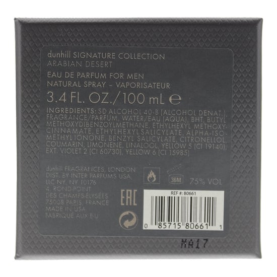 Dunhill Signature Arabian Desert Eau De Parfum 100ml - Image 4