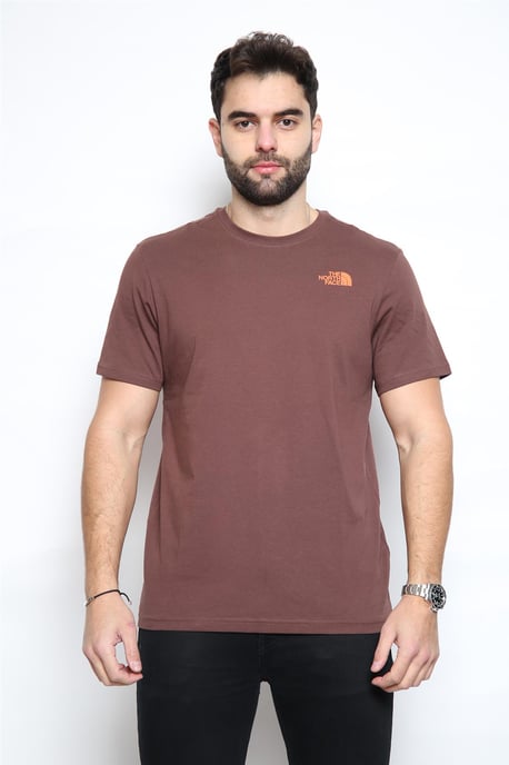 Camiseta The North Face Vertical en morado/naranja - Image 1