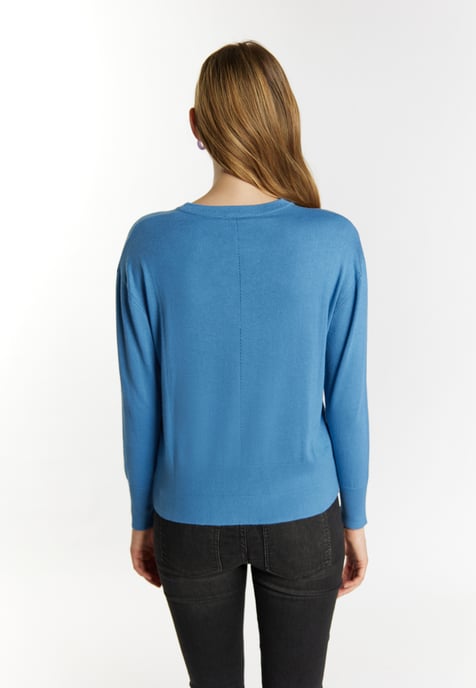 Mymo Knitted pullover women sky blue - Image 4