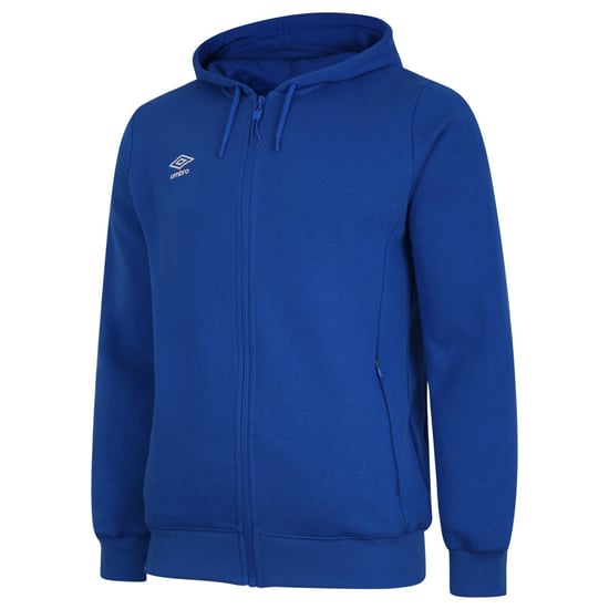 Umbro Mens Club Leisure Full Zip Hoodie (Royal Blue/White) - Image 1