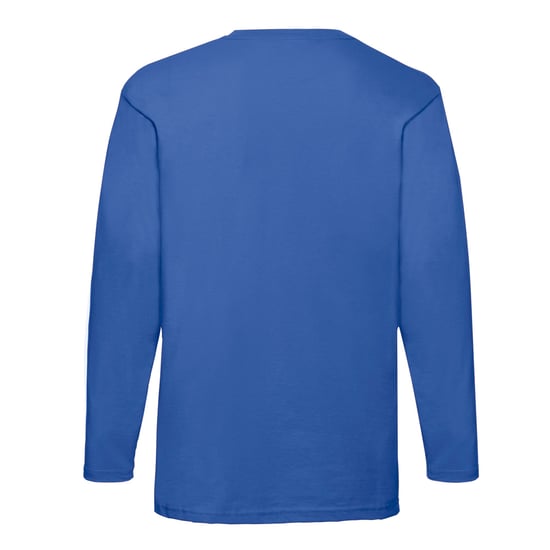 Fruit of the Loom Unisex Adult Valueweight Long-Sleeved T-Shirt (Royal Blue) - Image 2