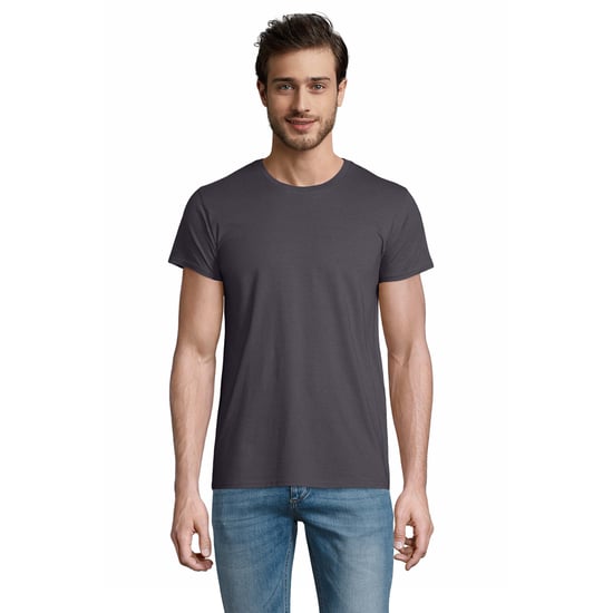 SOLS Mens Pioneer Organic Cotton T-Shirt (Mouse Grey Solid) - Image 1