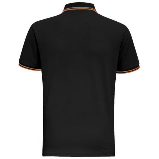 Asquith & Fox Mens Classic Fit Tipped Polo Shirt (Black/Yellow) - Image 2