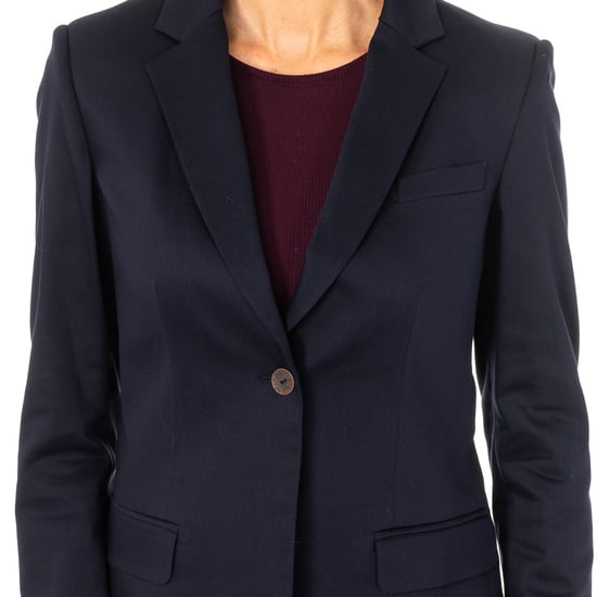 Long sleeve blazer with lapel collar KWJ001 woman