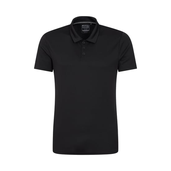 Mountain Warehouse Mens Endurance IsoCool Polo Shirt (Black) - Image 1
