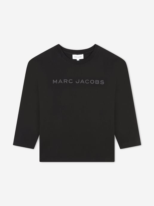 MARC JACOBS Kids Long Sleeve Logo T-Shirt n Black