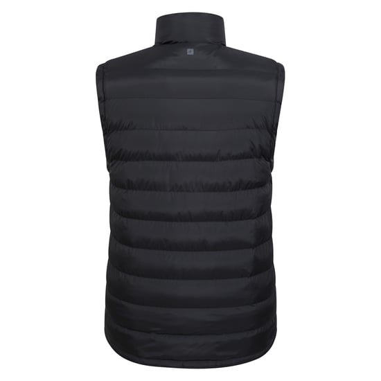 Mountain Warehouse Mens Seasons Faux Fur Lined Padded Gilet (Black) - Image 2