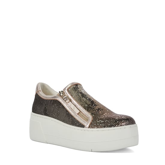 Dune Ladies Episodic - Suede Side Zip Chunky Flatform Trainers - Image 1