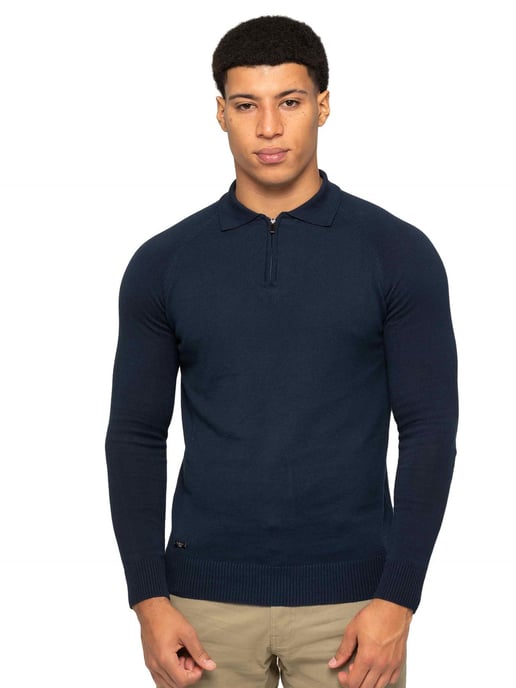 Enzo Milano Polo con media cremallera para hombre - Image 6