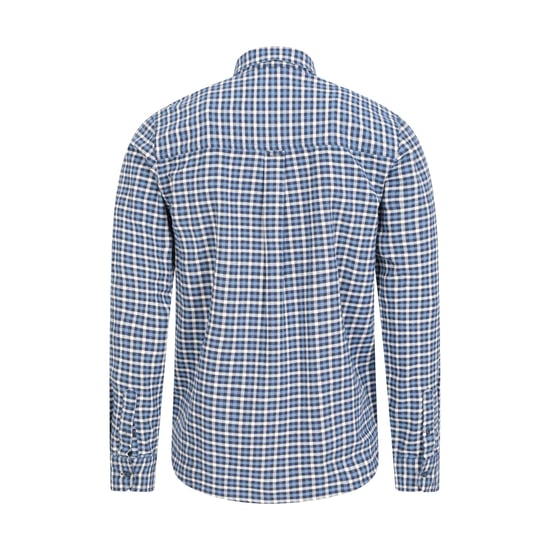 Mountain Warehouse Mens Driftwood Checked Organic Shirt (Navy)