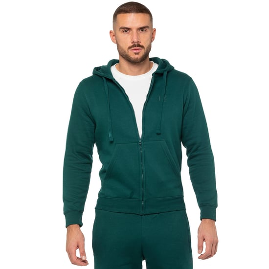 Enzo | Sudadera con capucha y cremallera para hombre - Verde - Image 3