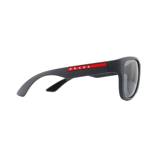 Prada Sport Sunglasses PS01US UFK5L0 Grey Rubber Dark Grey Mirror