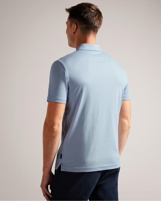 Polo de Manga Corta Slim de Tacto Suave para Hombre Ted Baker Zeiter - Image 4