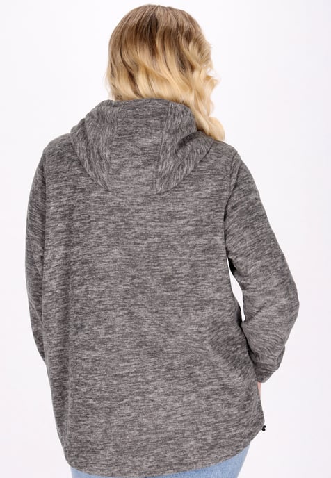 Dreimaster fleece jacket women Grey melange - Image 4