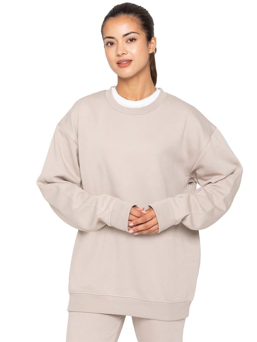 Enzo | Sudadera oversize para mujer - Avena - Image 1