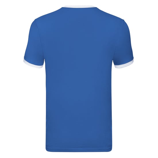Fruit of the Loom Mens Ringer Contrast T-Shirt (Royal Blue/White) - Image 2