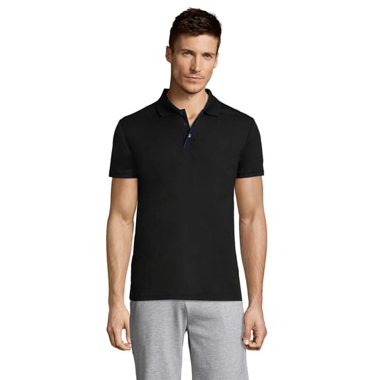 SOLS Mens Performer Sports Polo Shirt (Black) - Image 1
