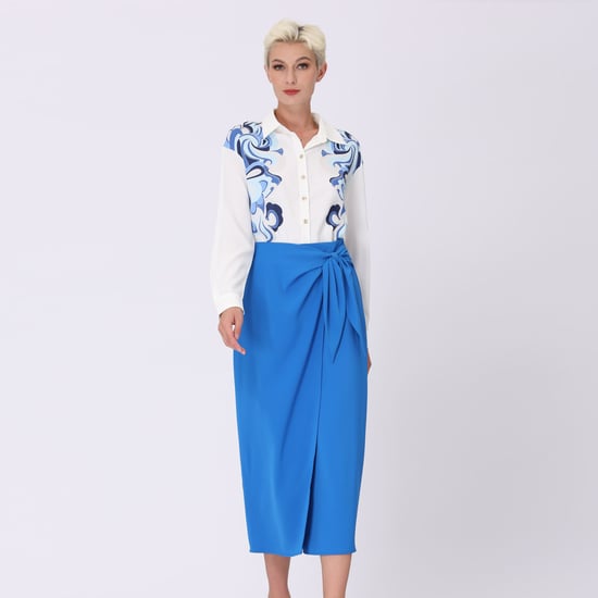 Wrap skirt tied on side - Image 2