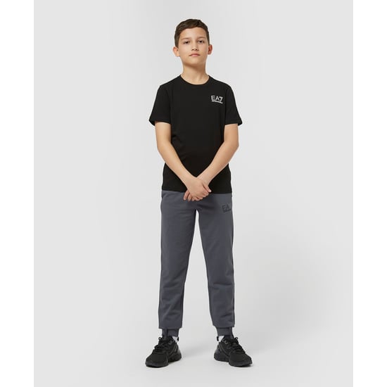 Boy's Emporio Armani EA7 Juniors Core ID T-Shirt in Black - Image 5