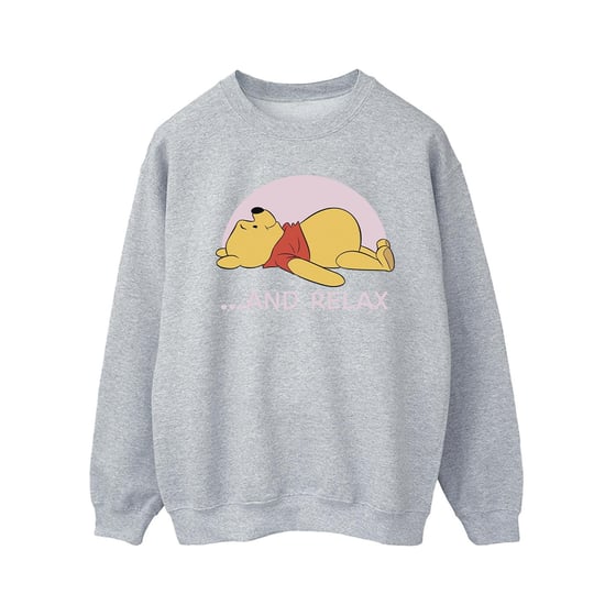 Disney Mens Winnie The Pooh Relax Sweatshirt (Sports Grey) - Image 1