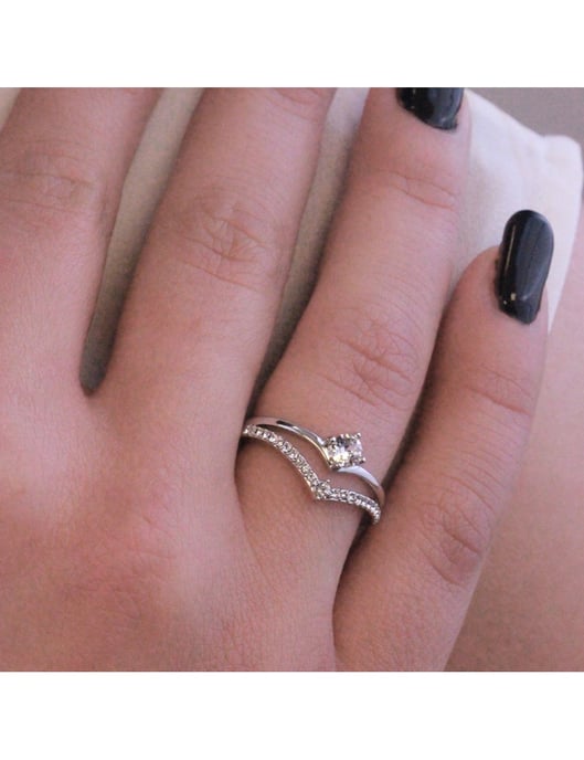 Anillo Zinnia - Plata y Cristal - Image 2