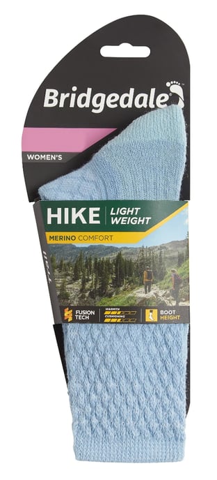 Bridgedale - Calcetines de senderismo ligeros de merino para mujer - Powder Blue - Image 2