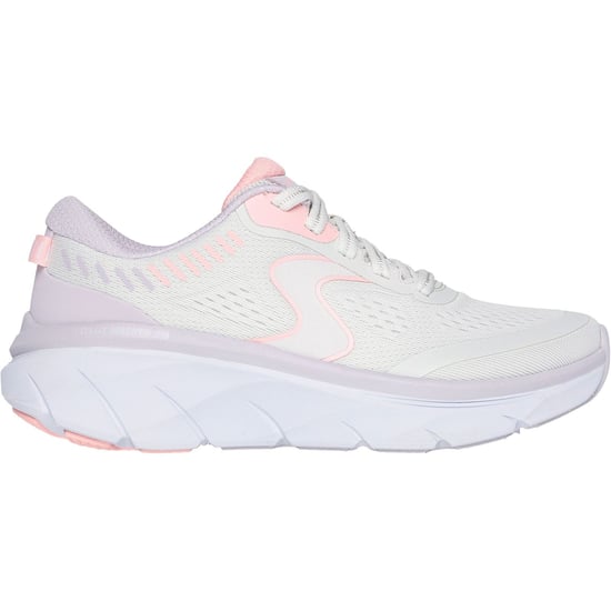 Skechers D'Lux Walker 2.0 Active Pace Textile Women's Off White/Pink Trainers - Image 2