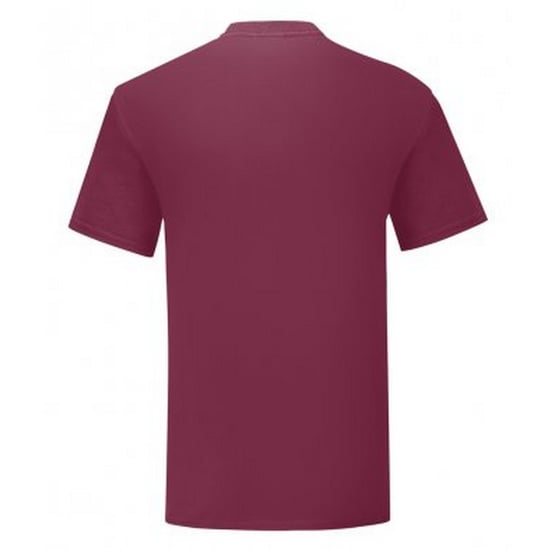 Fruit Of The Loom Mens Iconic T-Shirt (Pack of 5) (Burgundy) - Image 2