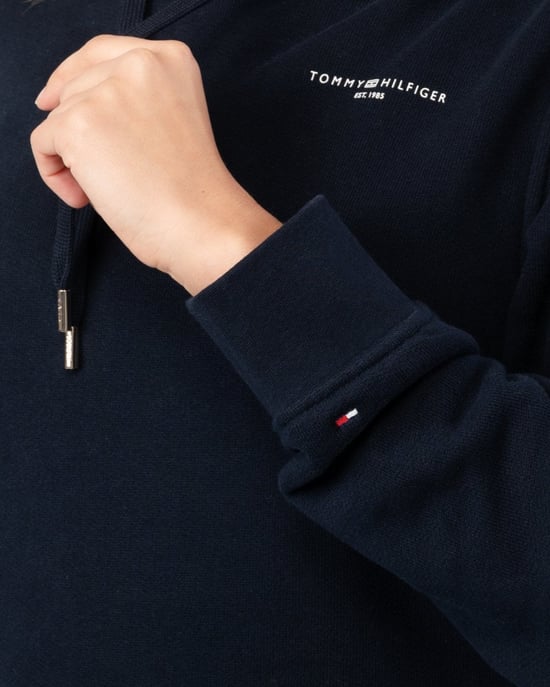 Sudadera con capucha para mujer Tommy Hilfiger 1985 Relax Mini Corp Logo - Image 4