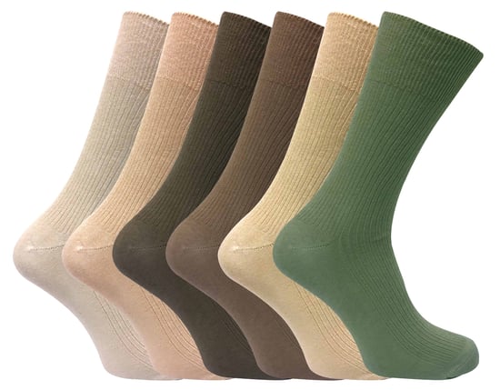 6 Pares de Calcetines de Algodón Transpirables y No Elásticos para Hombre. - Image 1