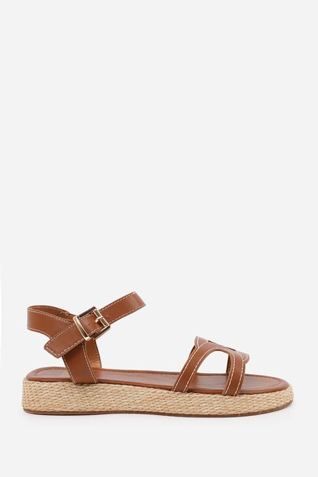 Wheres That From Womens 'Julia' Flatform Sandal With Stylish Cut Strap Detail - Image 2
