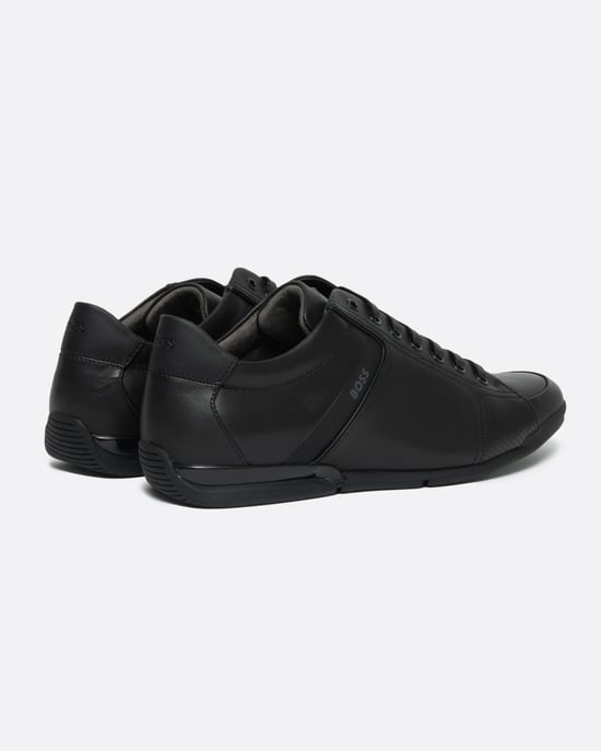 BOSS Orange Saturn Zapatillas de Piel para Hombre de Perfil Bajo con Forro Anti-Olor NOS - Image 3
