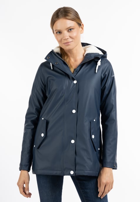 DreiMaster Maritim rain jacket with woven fur lining drymaster - Image 2