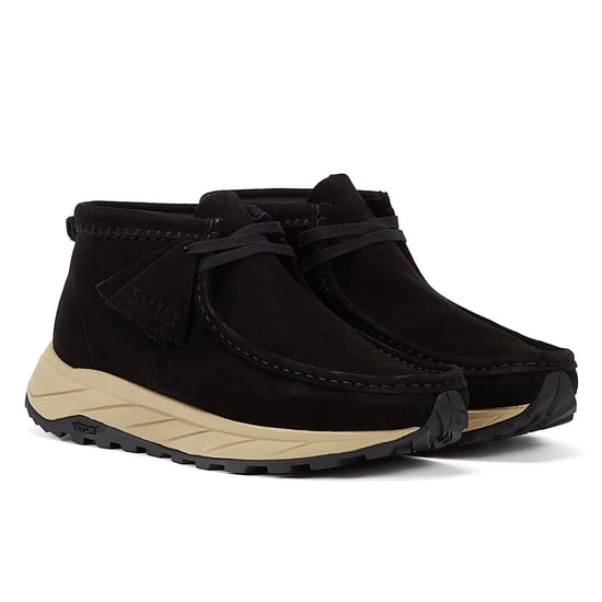 Clarks Originals Wallabee Eden Suede Men's Black Lace-Up Shoes - Image 1